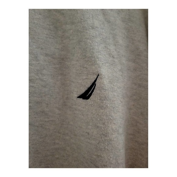 NEW Men's Nautica Solid Gray Sweater with Ribbed Collar (Size XXL) - Picture 2 of 6